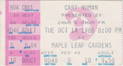 Toronto Ticket 1980
